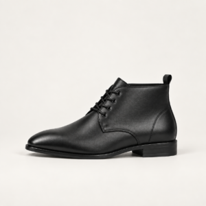 Black Lace-Up Chukka Boot, view 1