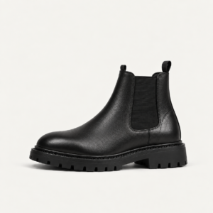 Black Chunky Chelsea Boot, view 1