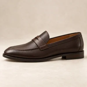 Espresso Split-Apron Loafer — 01 side profile