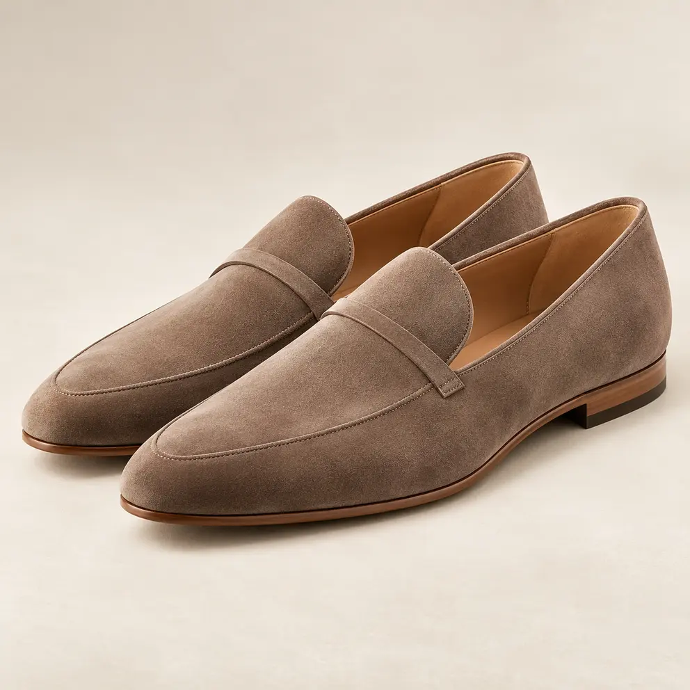 Mushroom Minimal Loafer — 07 front hero left