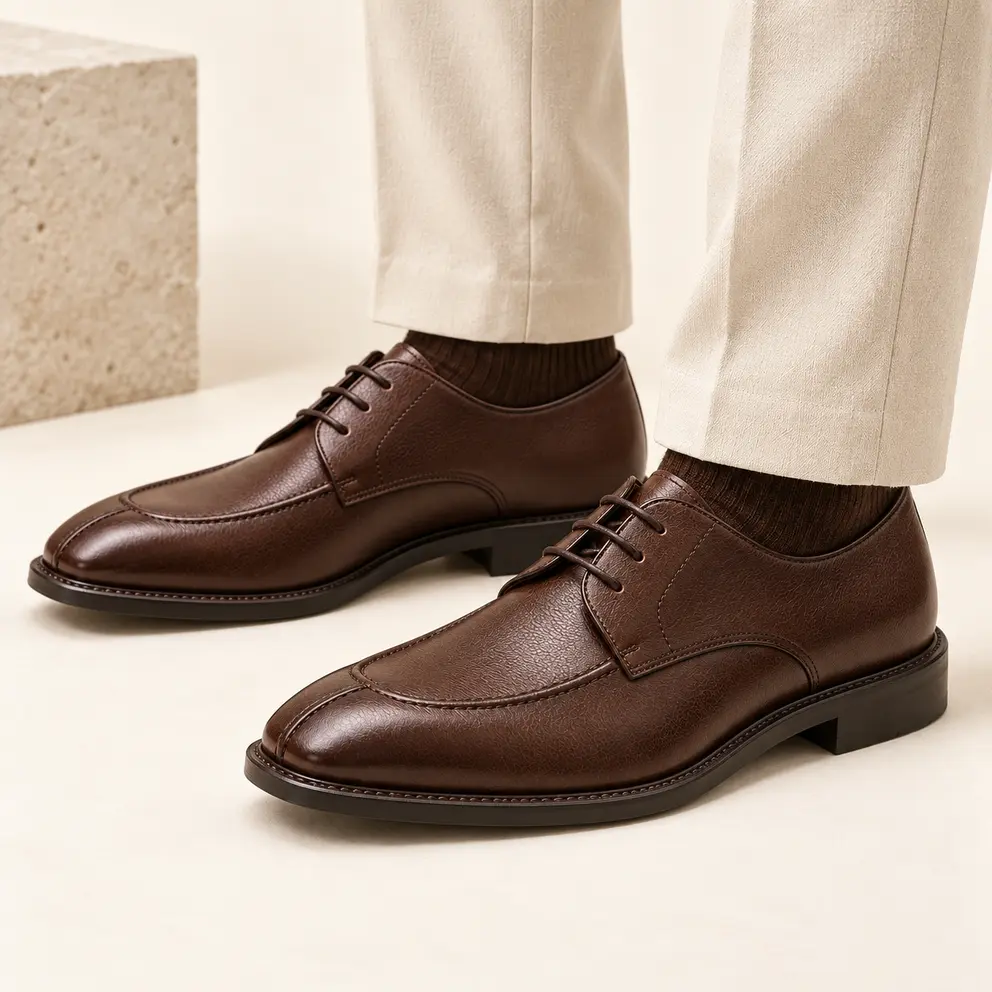 Product 02 Espresso Split Toe Derby - 03 On Foot
