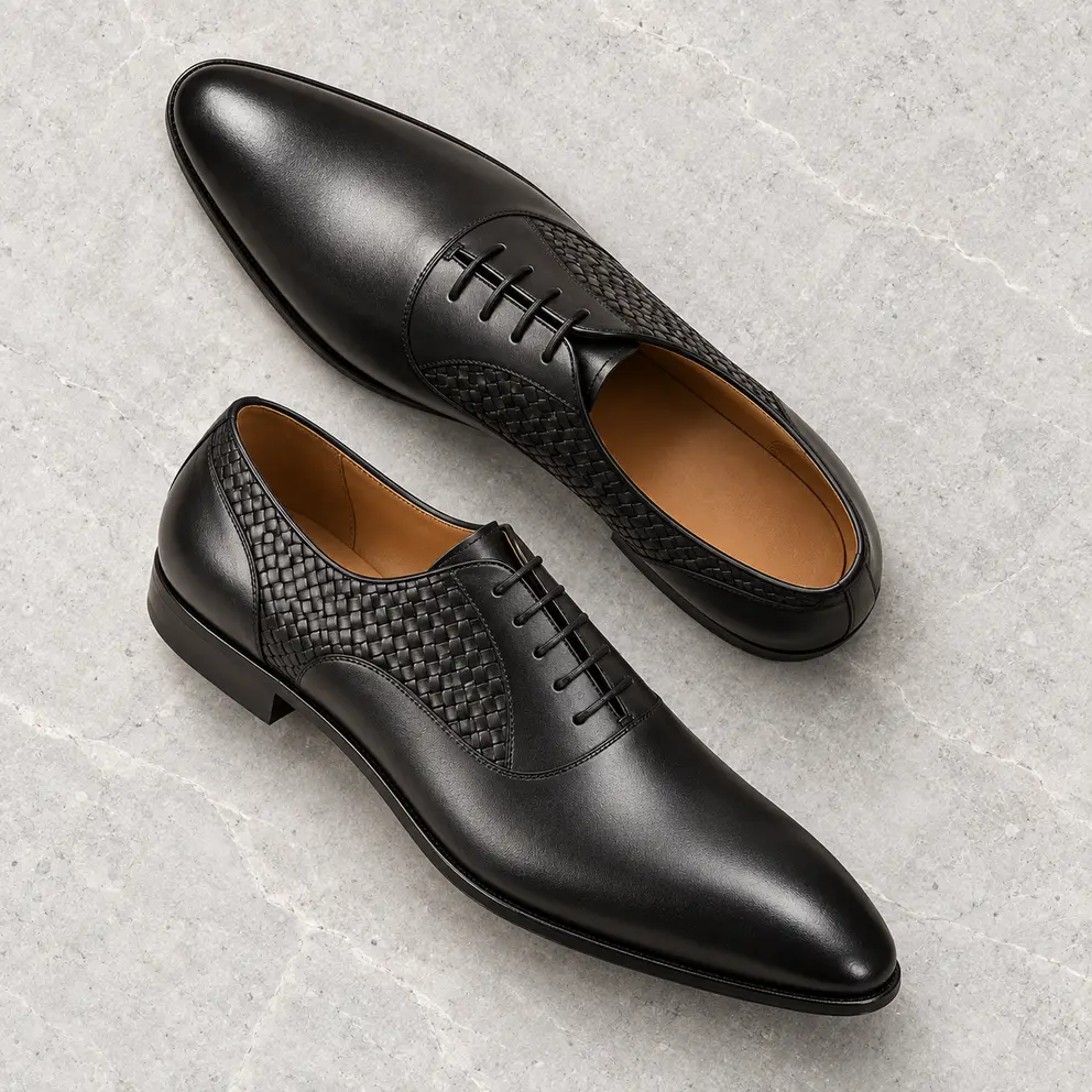Product 07 Charcoal Woven Quarter Oxford - 02 Diagonal Pair
