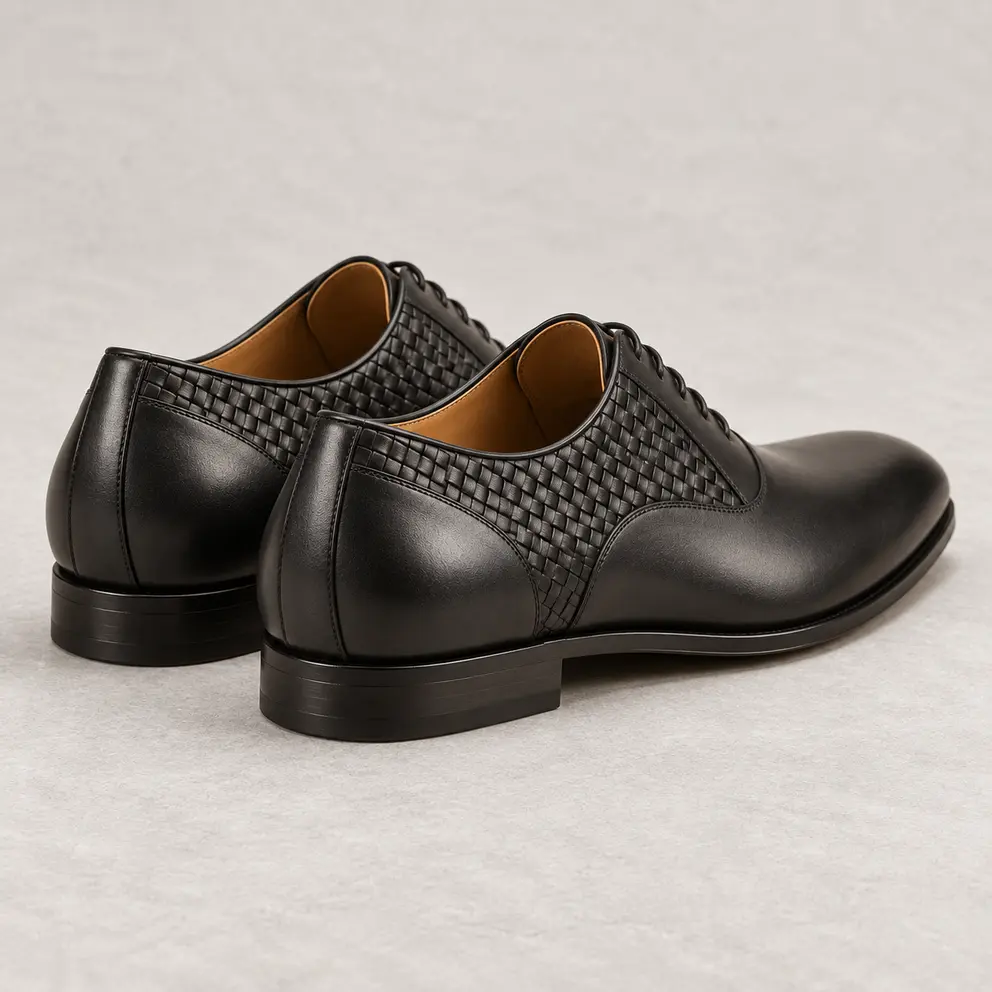 Product 07 Charcoal Woven Quarter Oxford - 06 Rear View