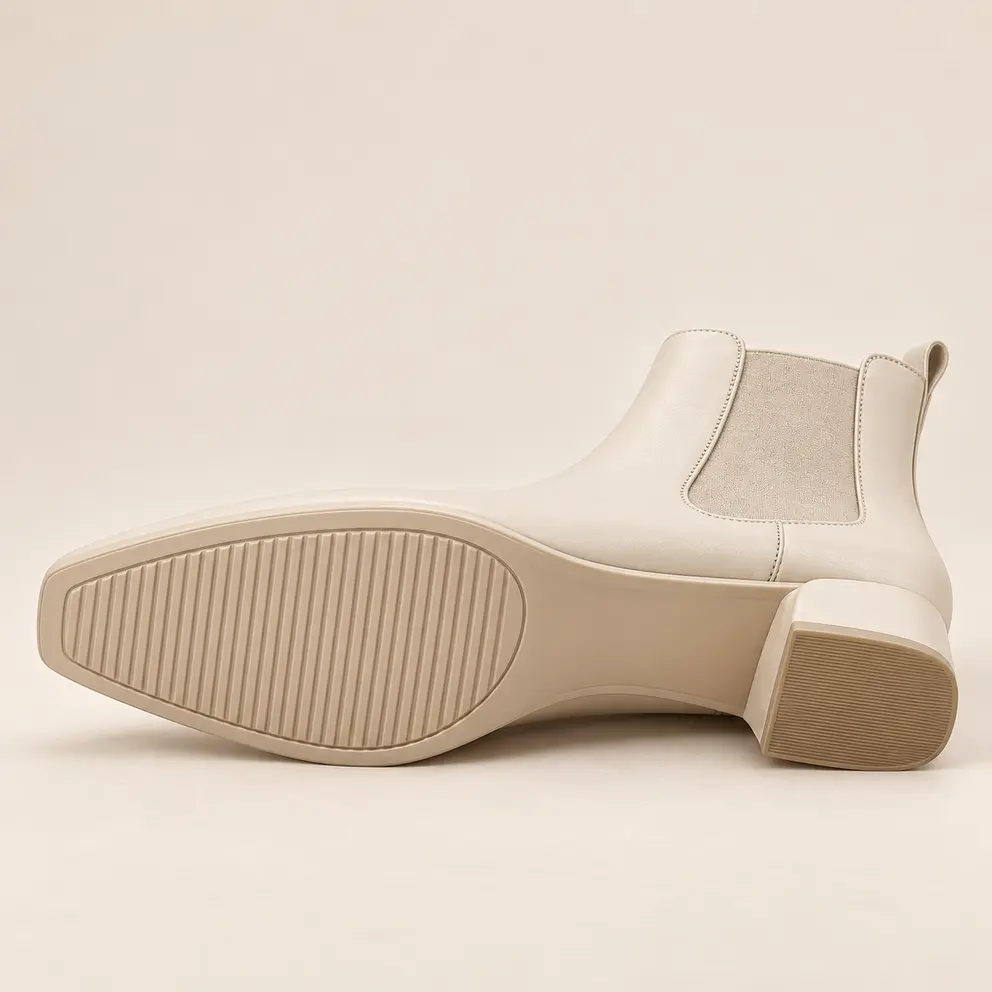 Ivory Sculptural Chelsea Boot — 04 outsole