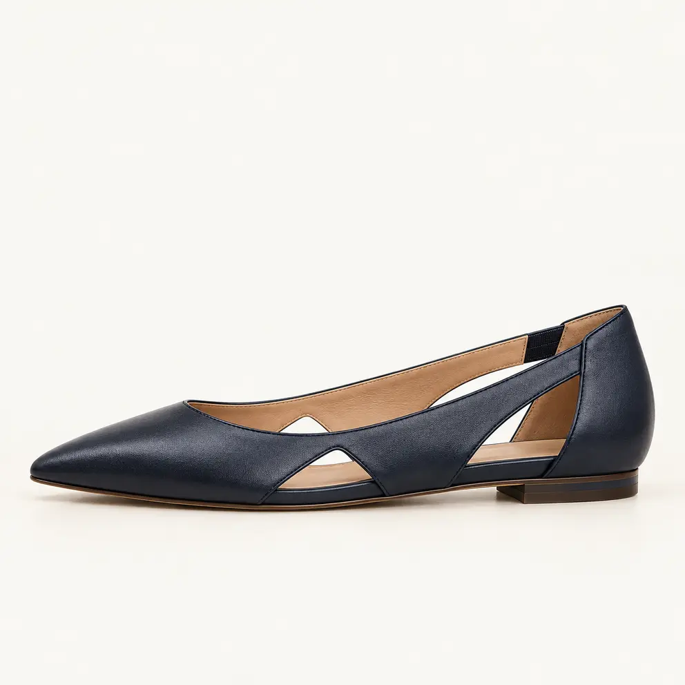 Navy Architectural Cutout Flat