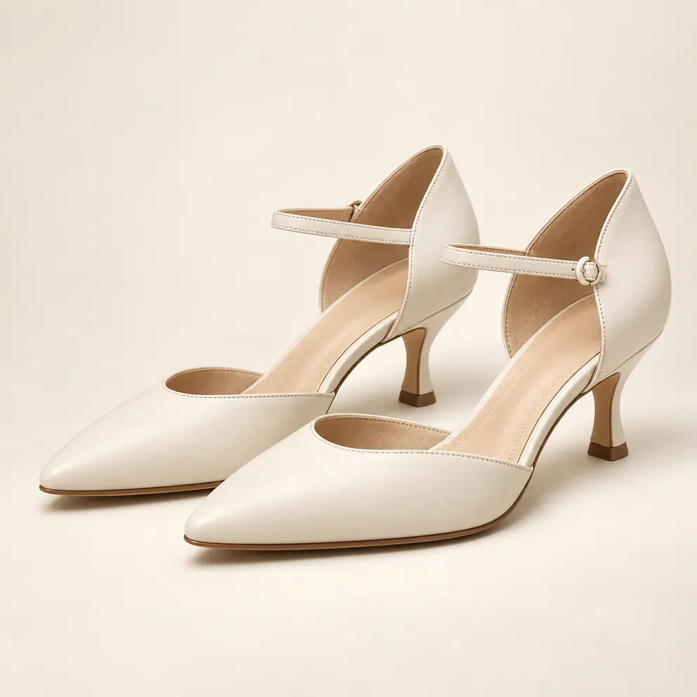 Ivory Crescent D’Orsay - front view