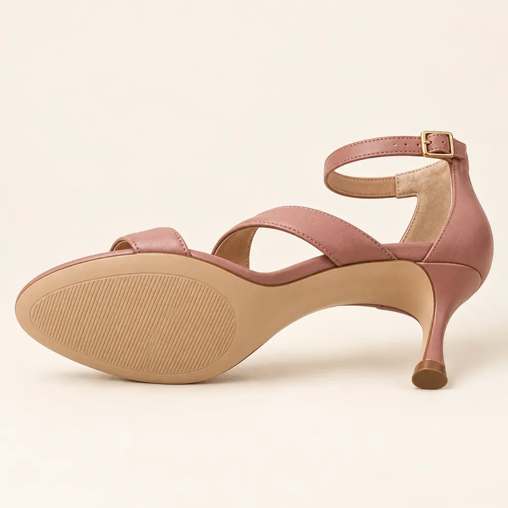 Dusty Rose Asymmetric Sandal - outsole