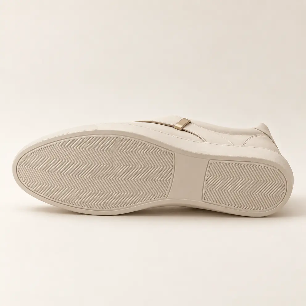 Ivory Sculptural Wrap Sneaker - outsole