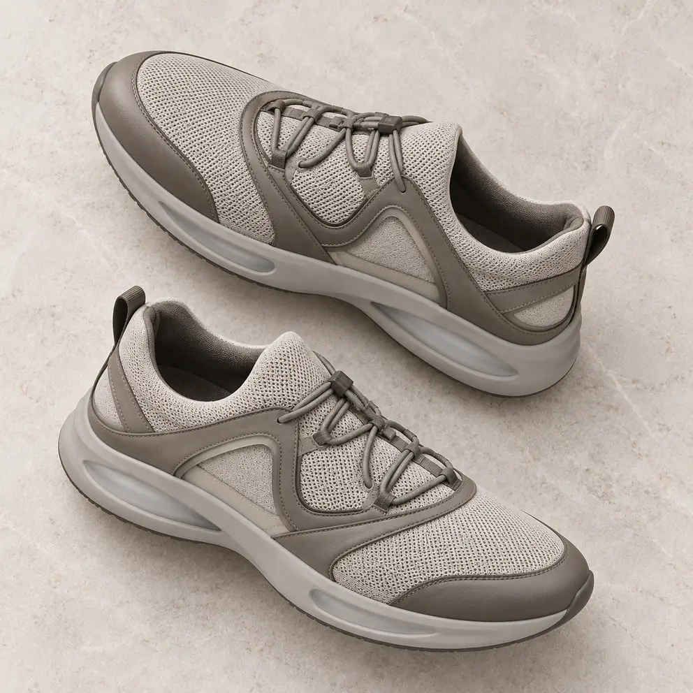 Graphite Aero Frame Sneaker - diagonal pair